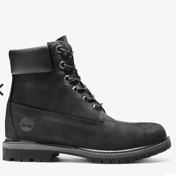 TIMBERLAND® PREMIUM 6-INCH WATERPROOF‎ WOMENS BOOTS BLACK 11M NWT IN BOX - Picture 1 of 14